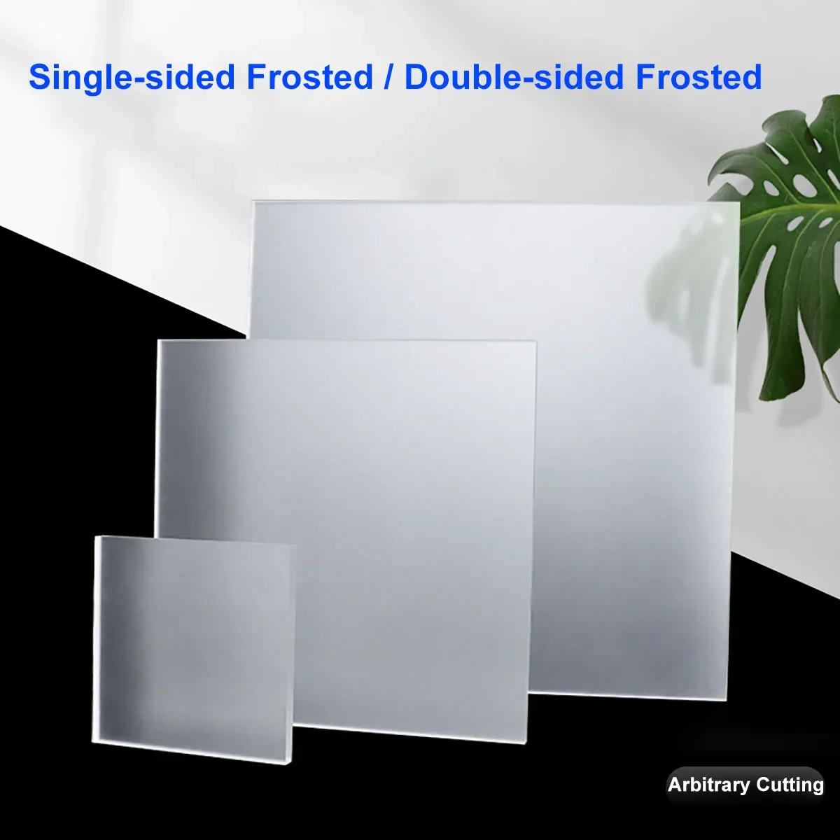 

Full-size Matt Translucent Acrylic Sheet Frosted Plastic Board For Advertising Decor Craft DIY Display Thick 2/3/5/8/10mm