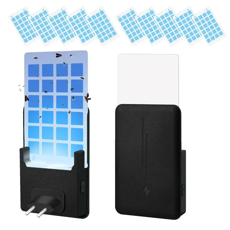 

Gnat Traps For House Indoor Plug-in Fly Trap With 5 Sticky Cards Fly Catcher Safe Moth Light With Night Light Fly Attractant For