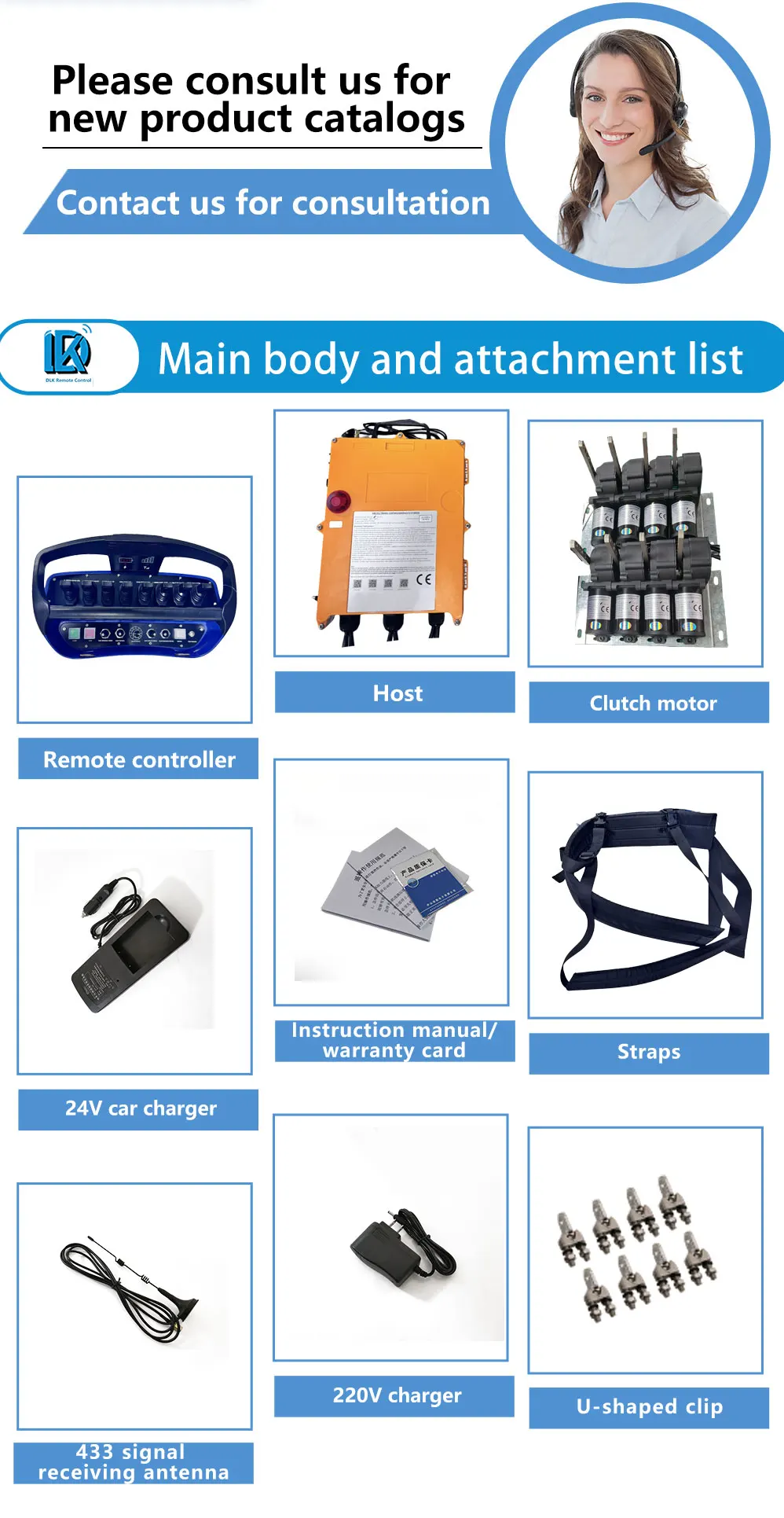 4 5 6 7 8 Levers Remote Control Crane for Construction Machinery Hydraulic Joystick Truck Crane IP68 Waterproof