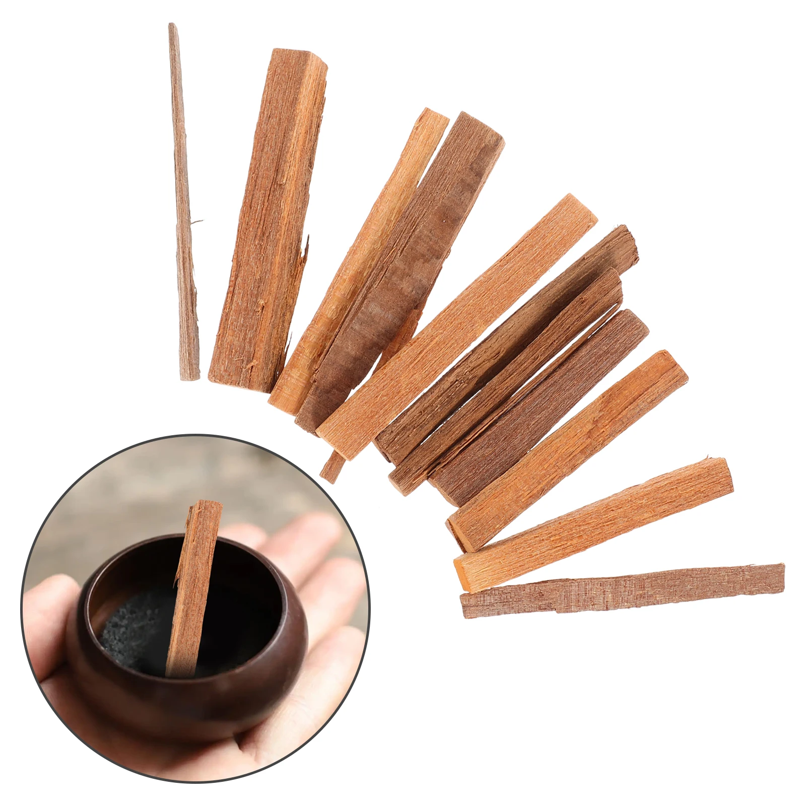 1 Bag 50g Natural Sandalwood Wood Incense Sticks Wild Harvested for Purifying Cleansing Healing Meditation and Stress Relief NEW