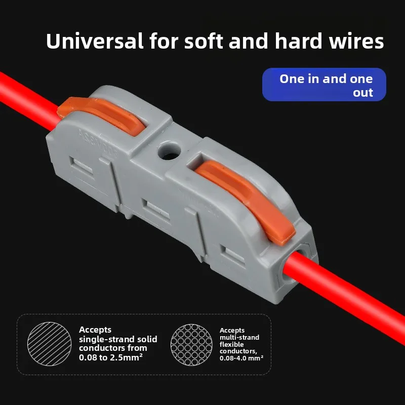 Various Size Sets PCT-221 Splicing Type Terminal Block Connector Quick Terminal Block