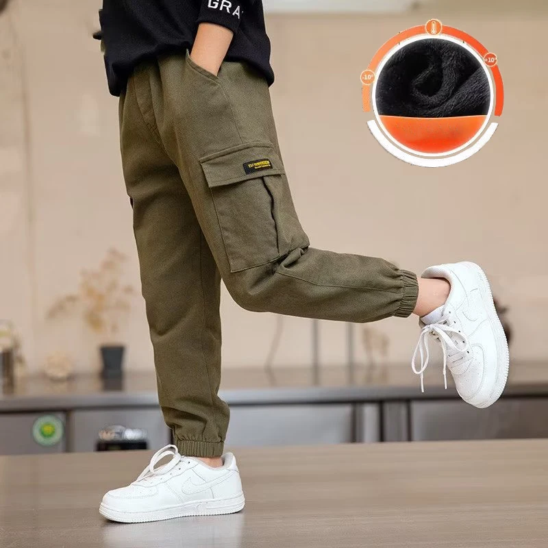 Children\'s Spring And Autumn Workwear Pants Fashionable And Handsome Boys\' Autumn And Winter Clothing Trendy Pants Big Boys