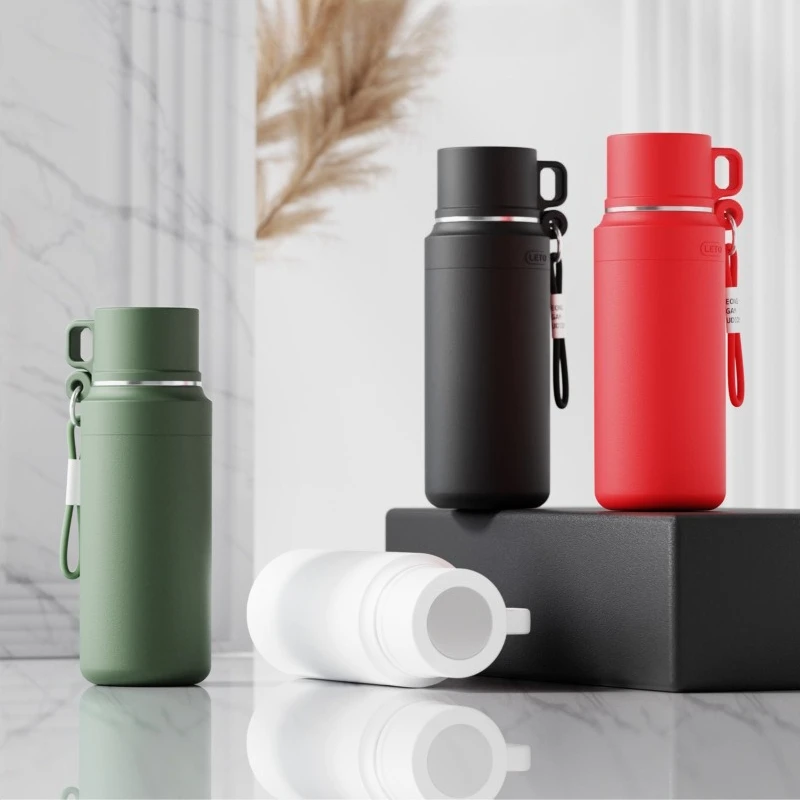 

Stylish Simple 316 Stainless Steel Thermos Cup Portable Travel Tea Kettle Outdoor Insulated Beverage Bottle