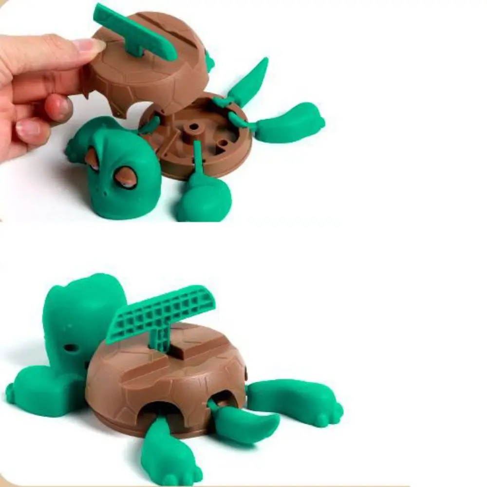 DIY Assembly Turtle Cell Phone Bracket ABS Press Panicked Turtle Coaster Ornament Anti-scald Turtle Cup Pad Quirky Toys