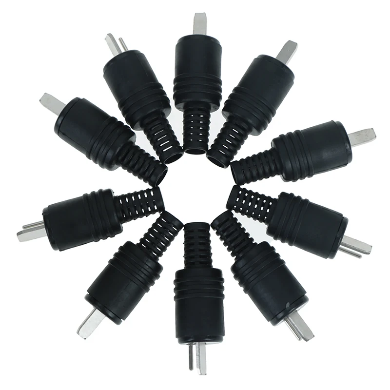 Conectores de áudio para alto-falante, 2 pinos Din macho plug, venda quente, 10PCs, venda quente