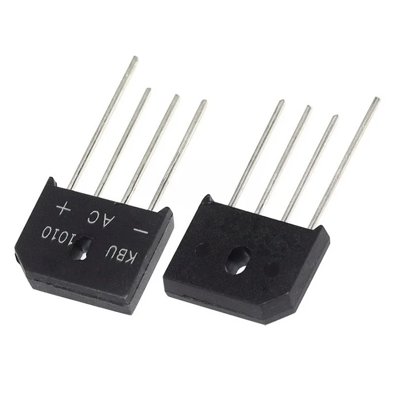 KBU810/KBU1510/KBU1010/KBU808/KBU608/KBU406 Bridge Rectifier 15Pcs Flat Lead for Power