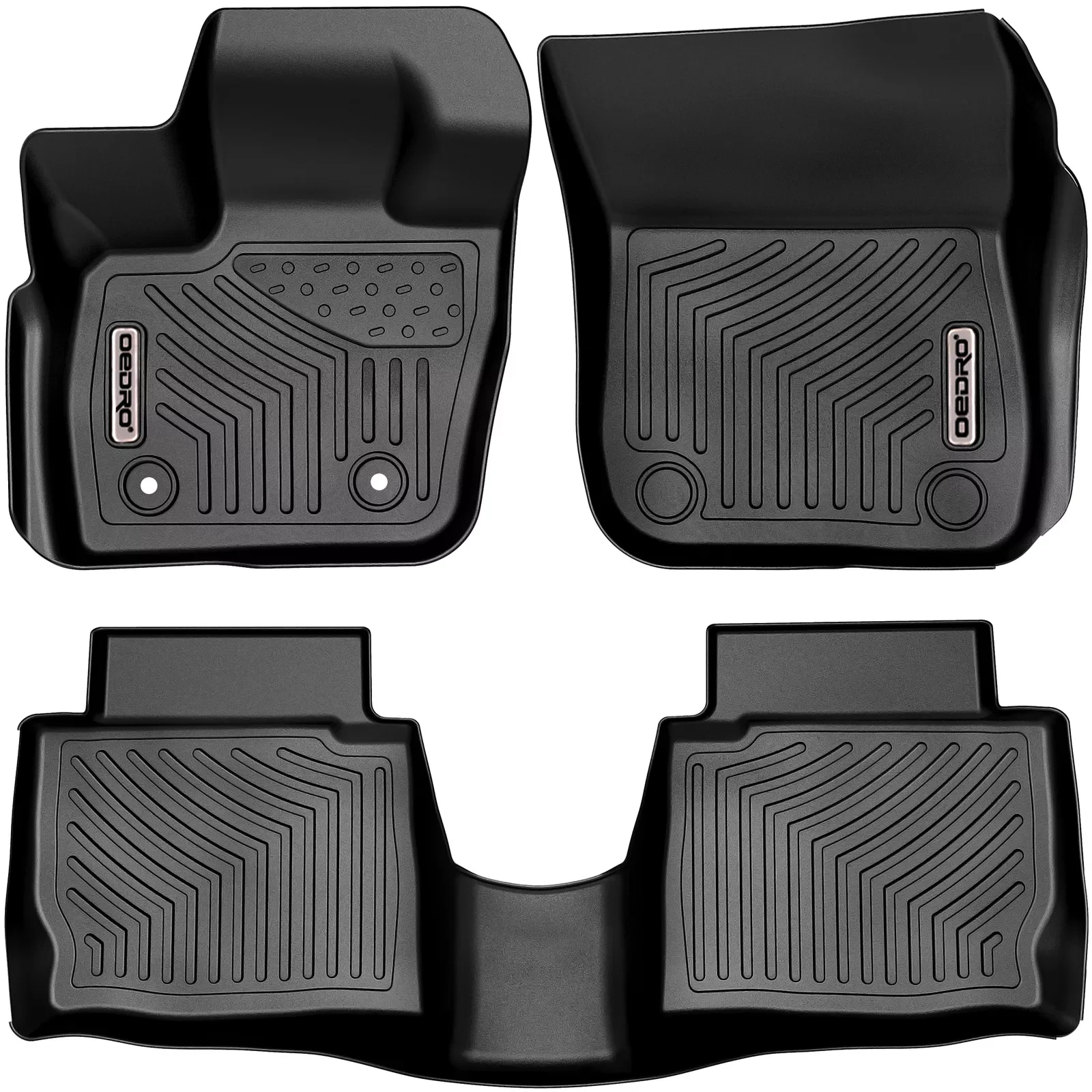 OEDRO Floor Mats for 2017 2018 2019 2020 Ford Fusion Lincoln MKZ TPE Rubber Liners All Weather