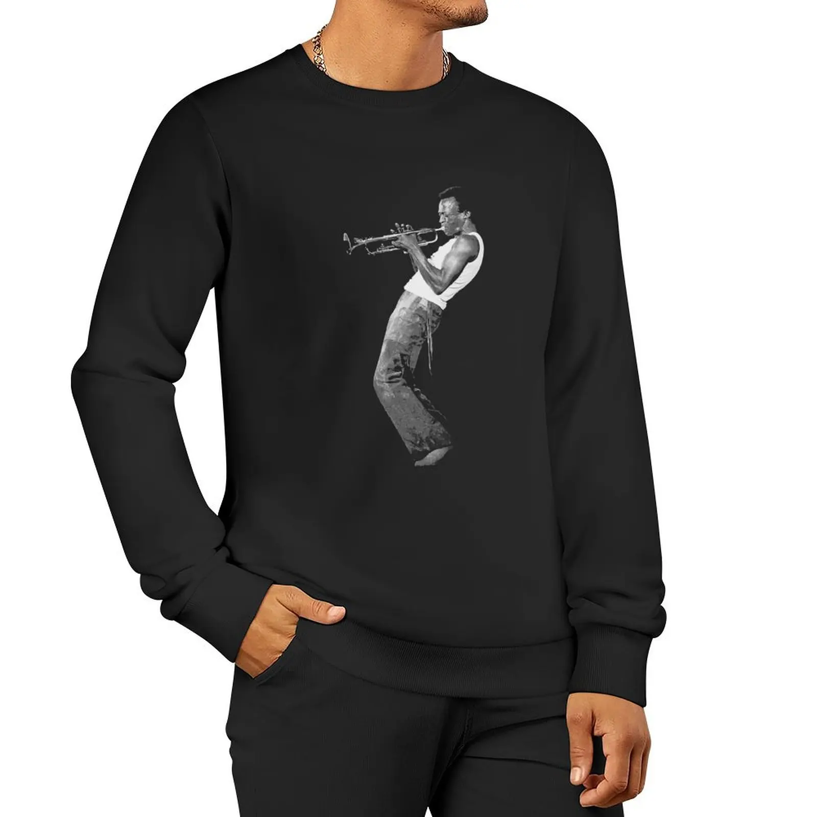 Miles Davis Essential Pullover Hoodie blouse korean style clothes graphic sweatshirts