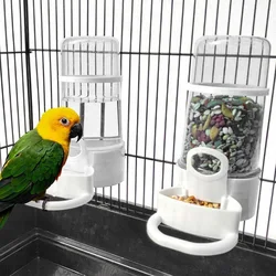 Bird Water Drinker Feeder Container Automatic Pet Feeder Birdcage Hanging Bowl Water Bottle Parrot Drinking Water Food Dispenser