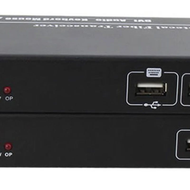 DVI-KVM optical terminal USB keyboard-mouse to optical fiber transceiver HD video extender FC/SC