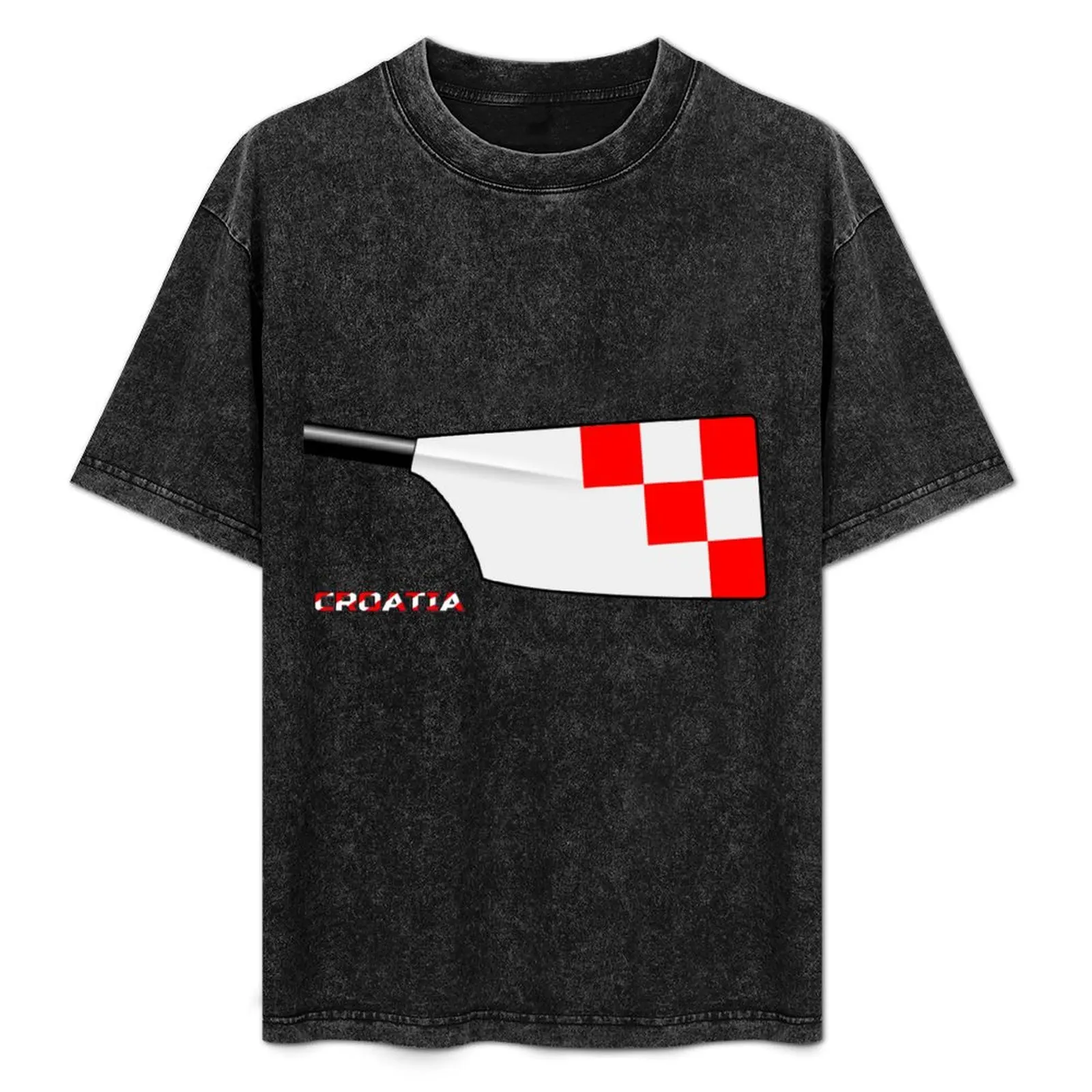 Croatia Rowing Blade T-Shirt oversized graphic tee tees fitted t shirts for men