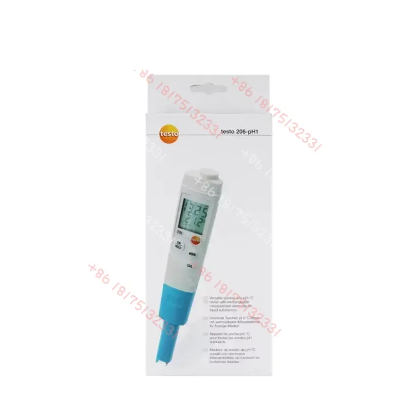 Professional Testo 206-PH1 Test Ph Temperature Meter Tester Digital Measuring Device For Water Liquids Aquarium Fish Tank
