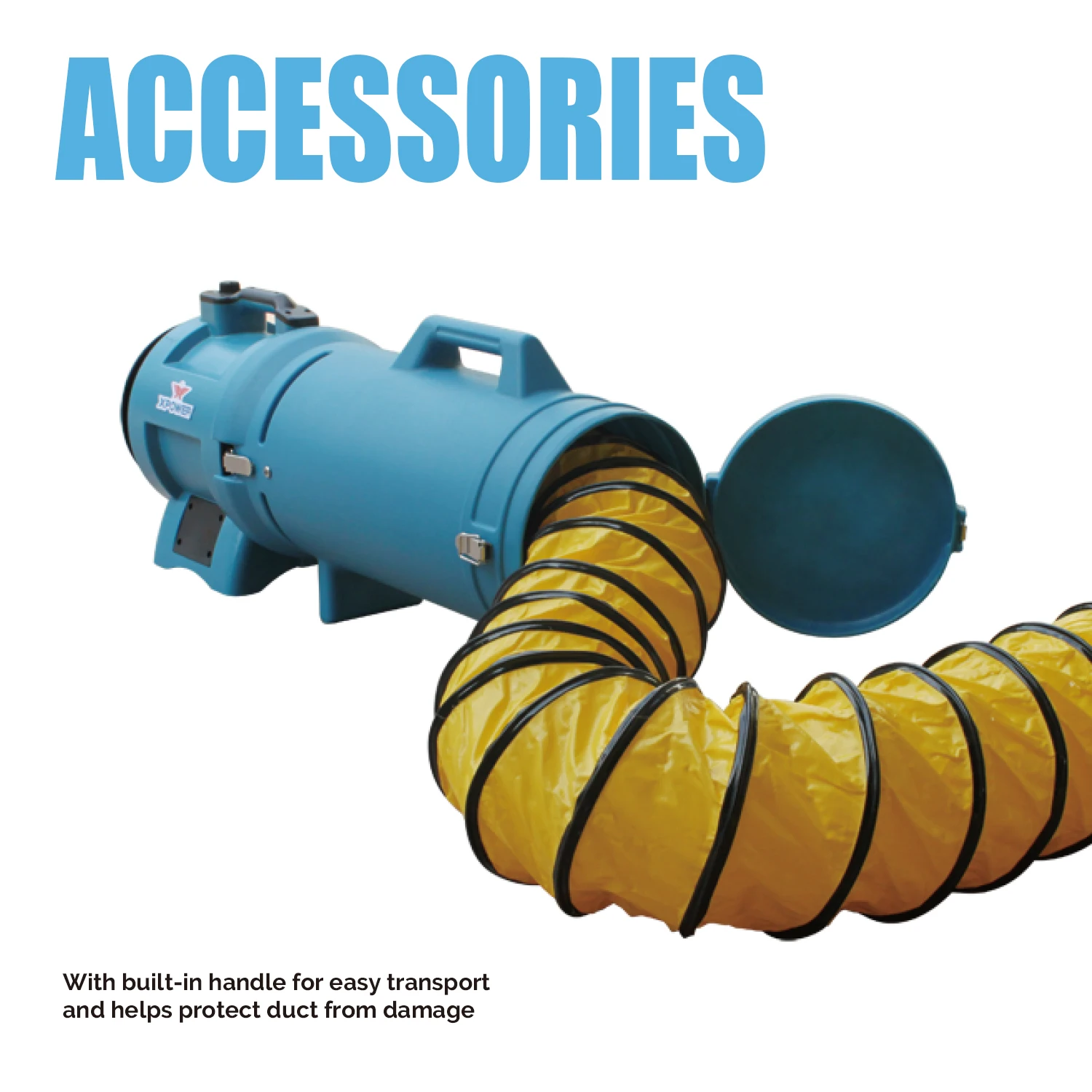 XPOWER X-8 8 "قطر الصناعية محصورة الفضاء مروحة تهوية للرجل ثقوب صمام فولت الرطب الآبار الناقلات الأزرق الهواء مروحة نفخ