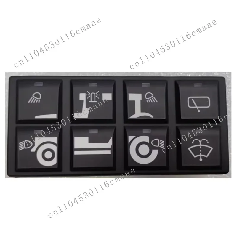 8-key smart CAN bus keyboard, transparent icon, silicone keyboard, automotive-grade, IP67 waterproof