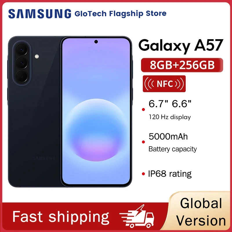 Global Version Samsung Galaxy A57 5G Smartphone Exynos 1680  Processor 6.7