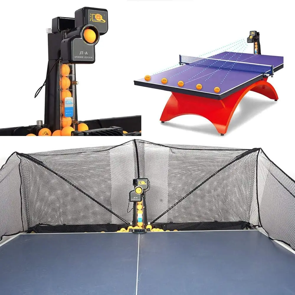 Zxmoto robô de tênis de mesa automático máquina de robô de pingue-pongue para treinamento robô de tênis de mesa atualização ping pong