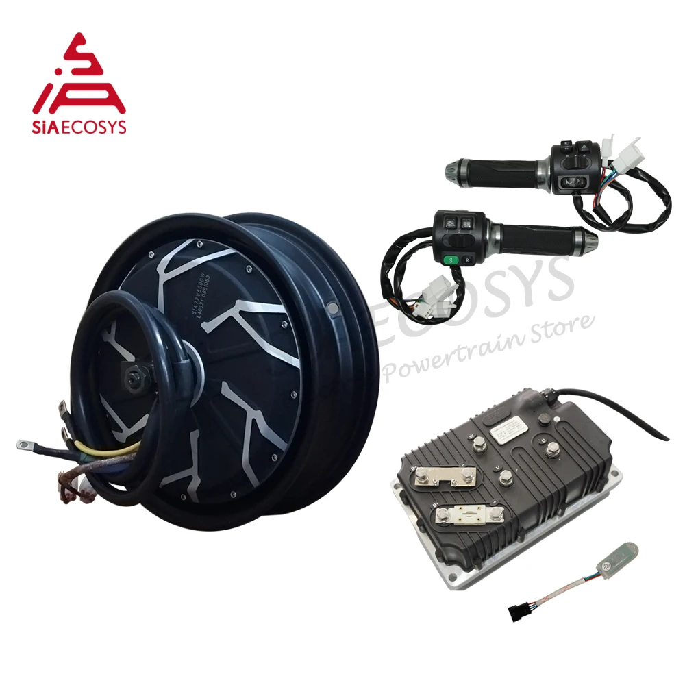 

QSMOTOR 12*3.5inch 12kw 260 V4 E-Scooter Hub Motor Kits With Kelly KLS96601-8080H Controller Z6 Throttle