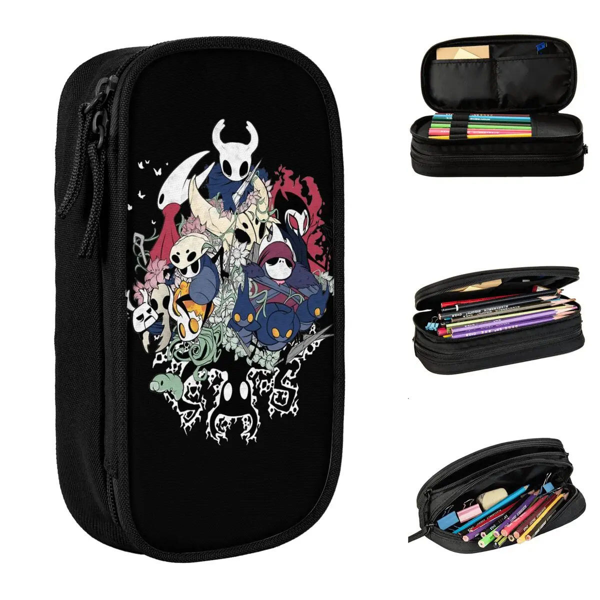 

Fashion Hollow Knight Hollow Crew Pencil Case Pencilcases Pen Box Large Storage Pencil Bags Students School Gifts Stationery