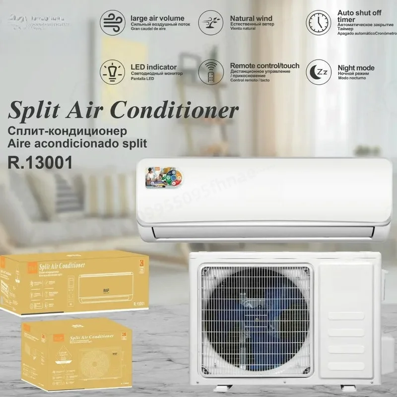 1650W 1.5HP Split Wall Mounted Air Conditioner Dual Purpose Cooling and Heating for Home Use