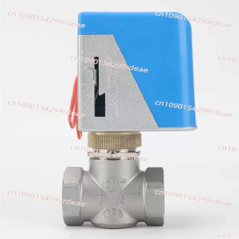 Electric two-way valve Central air conditioner fan coil two-way solenoid valve 6 points DN20