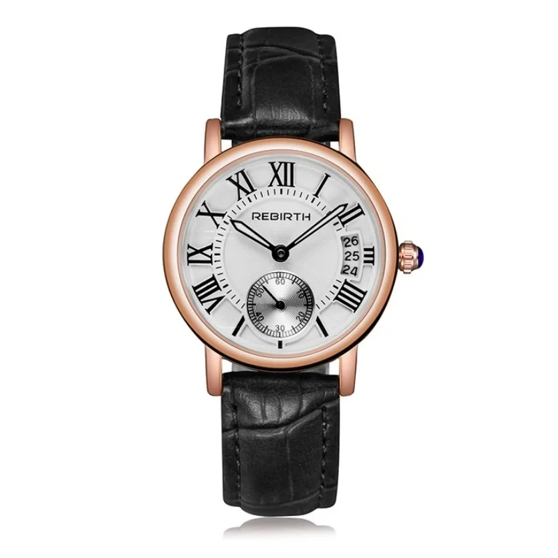 Renascimento 2012 marca original escala romana dial relógio de quartzo para mulheres moda elegante vida à prova dwaterproof água senhoras relógios