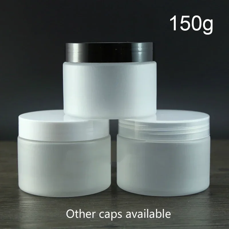 150g Matte Plastic Refillable Jar 150ml Empty 150ml Cosmetic Container Body Cream Face Mask Lotion Candy Spice Packaging Bottle