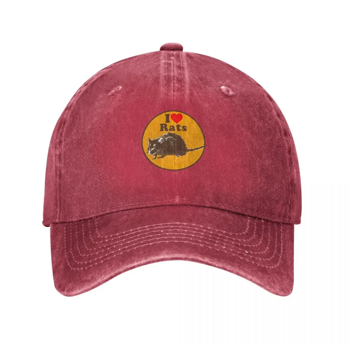 

I love Rats design Baseball Cap Anime Hat sun hat For Girls Men's
