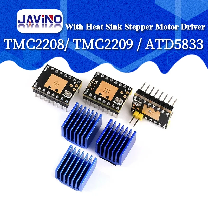 TMC2208 TMC2209 ATD5833 V2.0 With Heat Sink Stepper Motor Driver StepStick 3d Printer Parts 2.5A 256 Subdivision Silent Printing