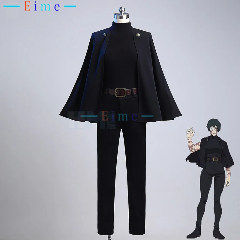 

Maki Zenin Cosplay Costumes Women Black Outfits Top Pants Cape Halloween Uniforms Party Suits Anime Clothings Custom Made