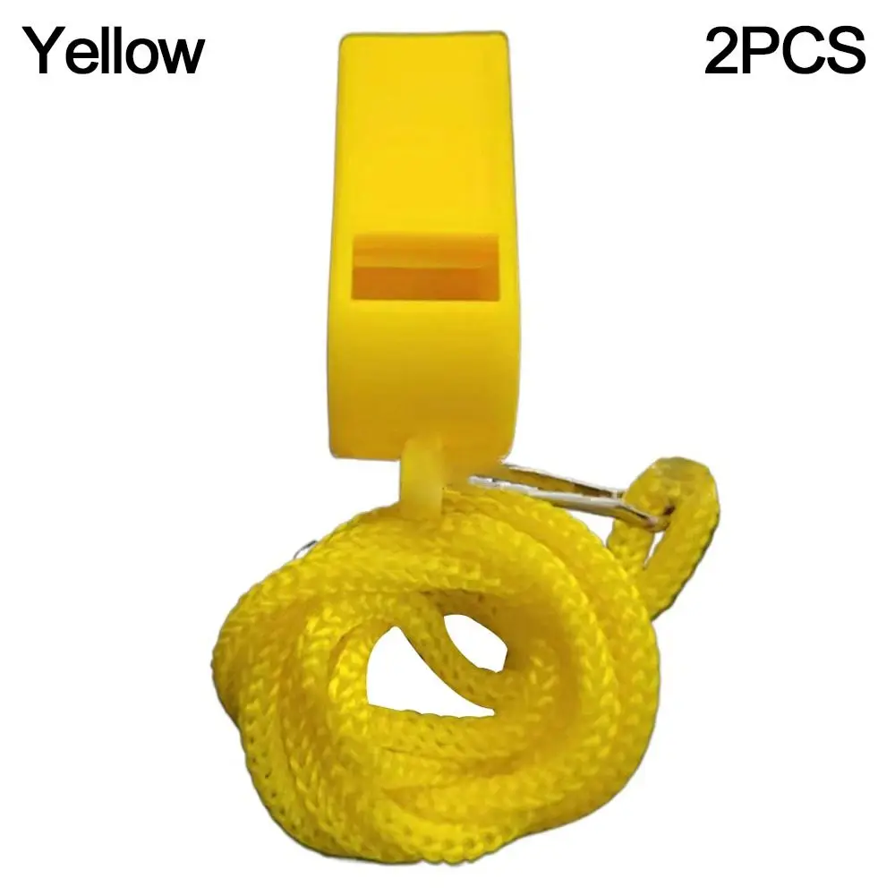 

2 шт., высокое качество с черной веревкой, рефери, спортивный инструмент для регби, черлидинга, ABS, свистки, спортивные свистки для болельщиков