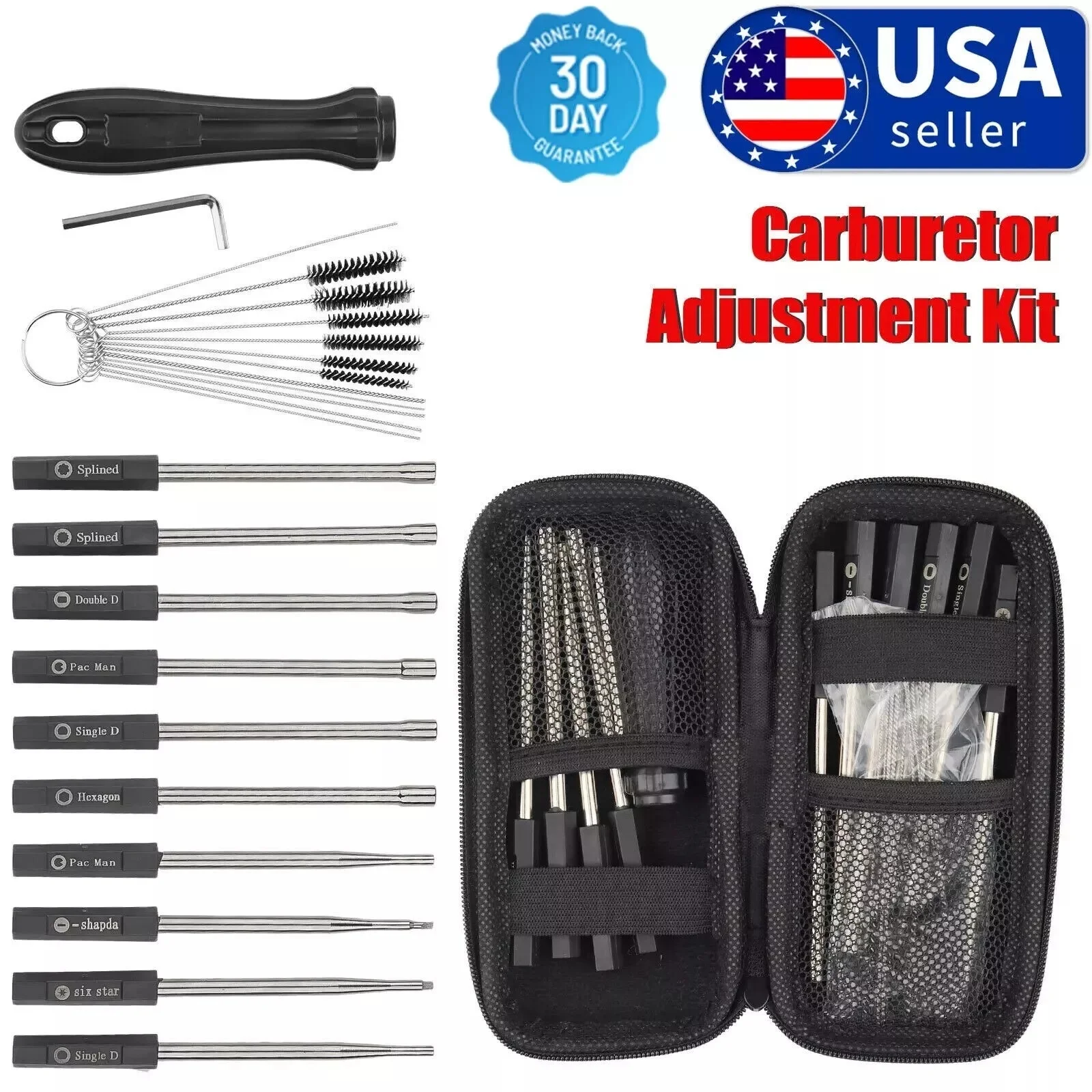 

13 Pcs Carburetor Adjustment Tool Kit for Common 2 Cycle Small Engine