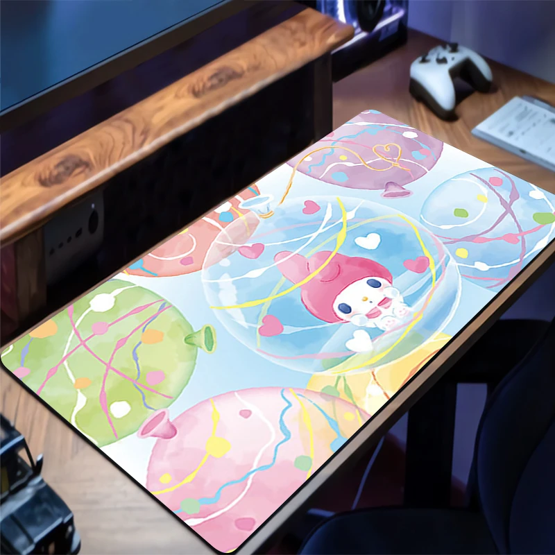 Muismat My Melody Kawaii Antislip Gaming Accessoires Gabinete Gamer PC Computer Bureau Mat Antislip Toetsenbord Pad Tablet Muismat