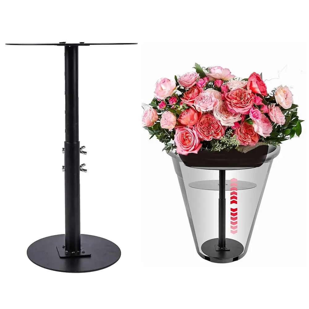 

Подставки для растений для внутренних горшков, регулируемые по высоте 12-22 дюйма, металлические вставки-увеличители для кашпо, для использования в помещении и на улице, для больших горшков