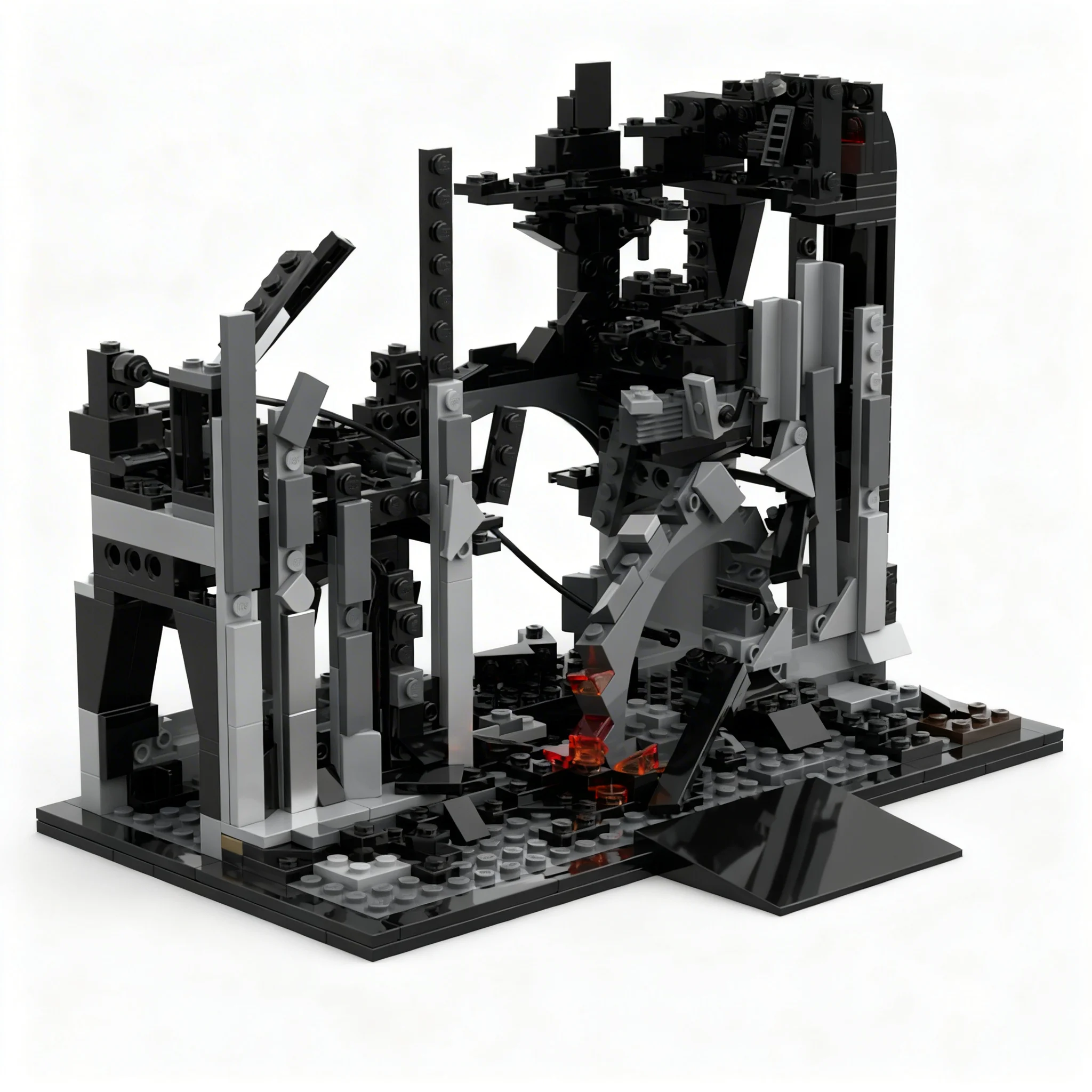 814pcs MOC Terminator 2 Hunter Killer Battlefield Modular Buildings Model Building Blocks Christmas Gift Toy Craft DIY Assemble