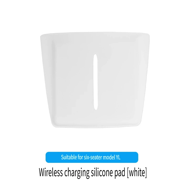 1 Stück Silikon-Wireless-Ladematte für Tesla Model YL Juniper 2025 2026 Mittelkonsole Rutschfester Schutzpad Draht – Detail 3