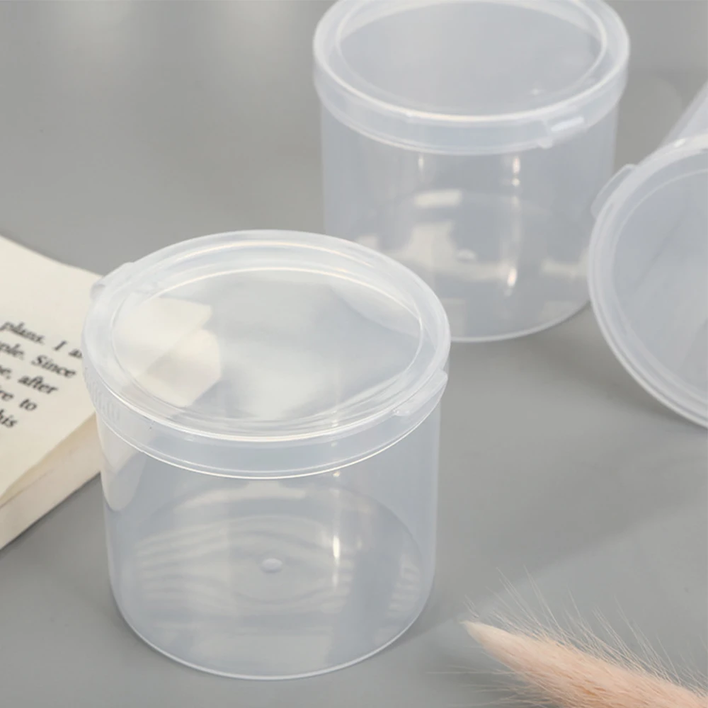 5/2/1 szt. Przezroczyste Plastikowe Pudełko Etui Przenośne Podróżne Kosmetyczki na Gąbki i Puszki Wodoodporne Pyłoszczelne Pudełka do Przechowywania