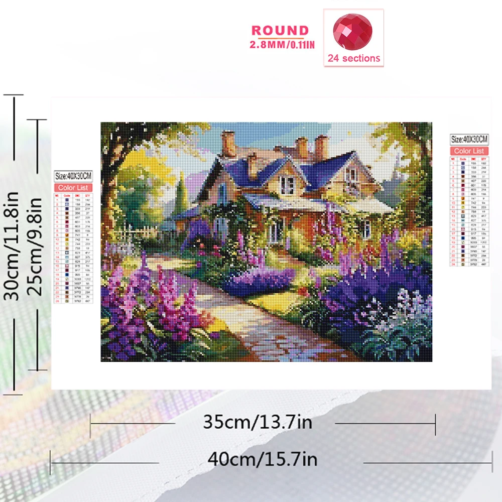 Momoart DIY الماس التطريز منزل المشهد فسيفساء الاكريليك لوازم الحرف الماس اللوحة حديقة وصول جديد اليدوية هدية #2