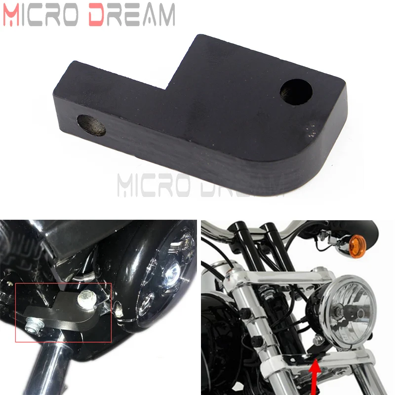 

Для Harley Dyna FXDXT FXDL клуб стиль спортивный обтекатель 39-49 мм вилка фара переезд кронштейн комплекты налобный удлинитель