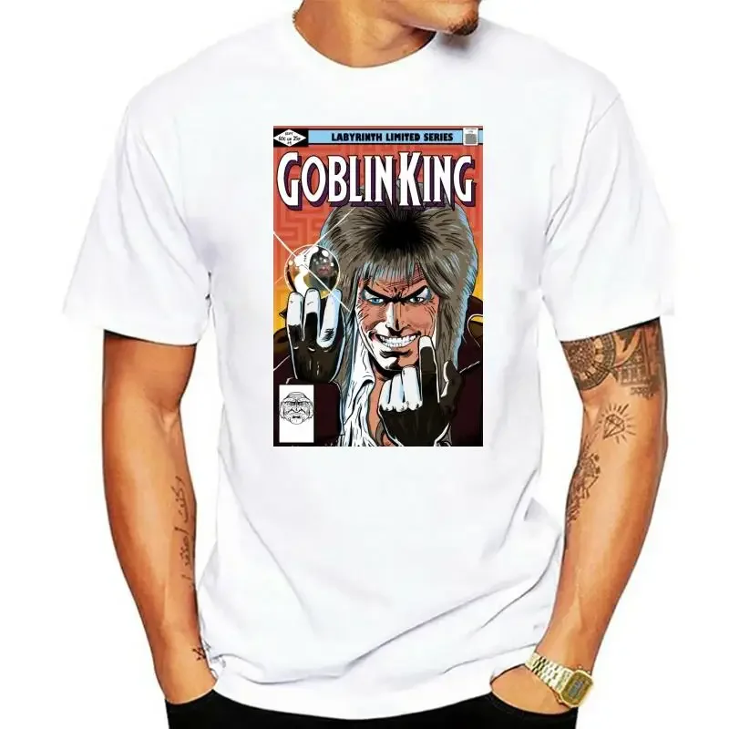 Goblin King streetwear harajuku T shirt Labyrinth tee goblin king the labyrinth jareth  sarah 80s movies jim henson comic