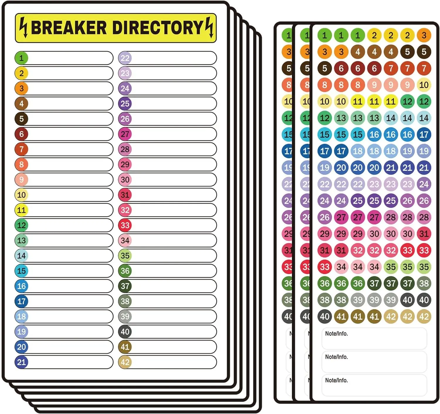 Breaker Panel Labels Circuit Breaker Labels 9 Pcs Circuit Breaker Directory Fuse Panel Marker Sign