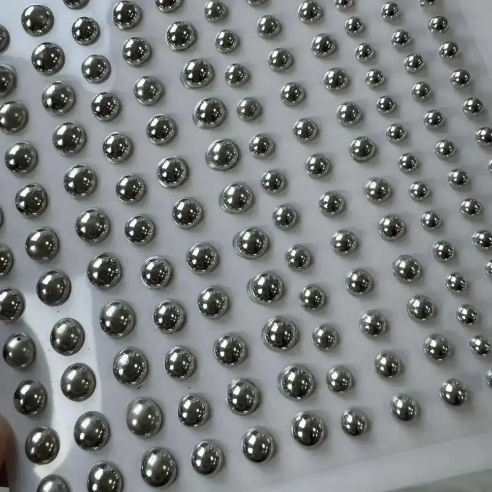 Y2K 1sheet Cool Punk Trendy Silvery Simulation Studs Acrylic Stickers Ear Studs Nose Studs Eye Studs Casual Makeup Patches KK