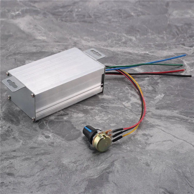 【NOWOŚĆ】5X regulator prędkości silnika DC9V 12V 24V 48V 60V 20A PWM regulator prędkości silnika sterownik regulatora 0-1200W regulowany