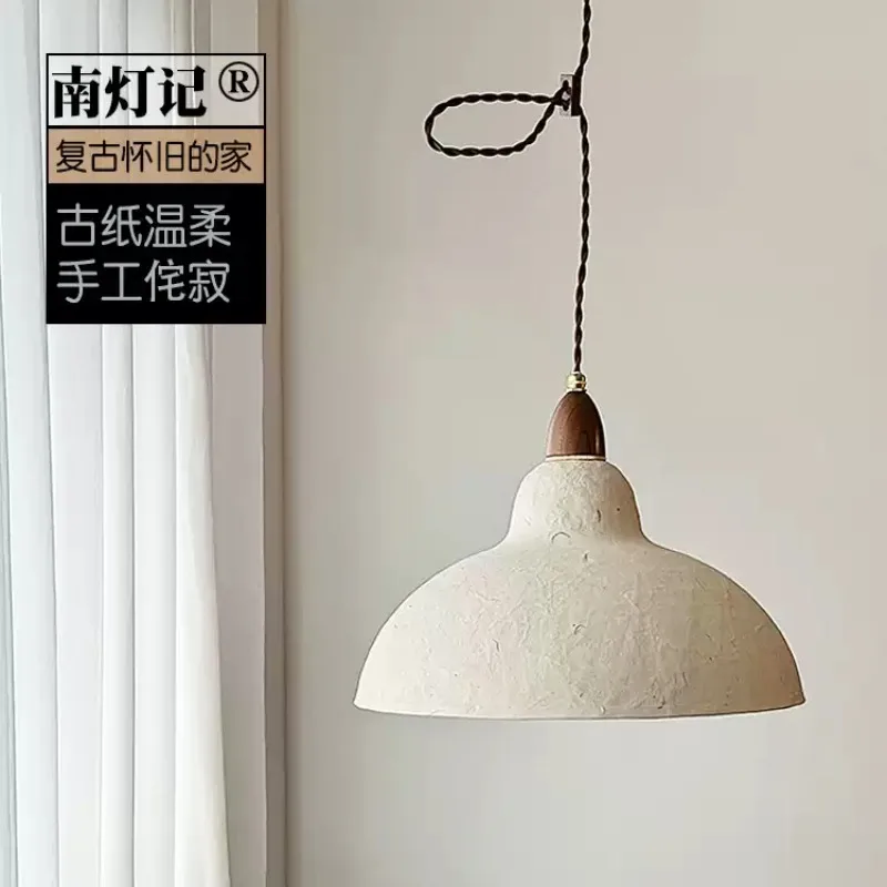 Everbright Store Handmade Restaurant Study Chinese Art Zen Paper Wabi Sabi Vintage Medieval Chandelier