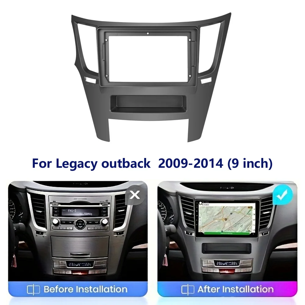 

Подходит для Subaru LEGACY Lion OUTBACK Android, навигационная рамка с большим экраном, регулируемая рамка центрального управления, без батареи.