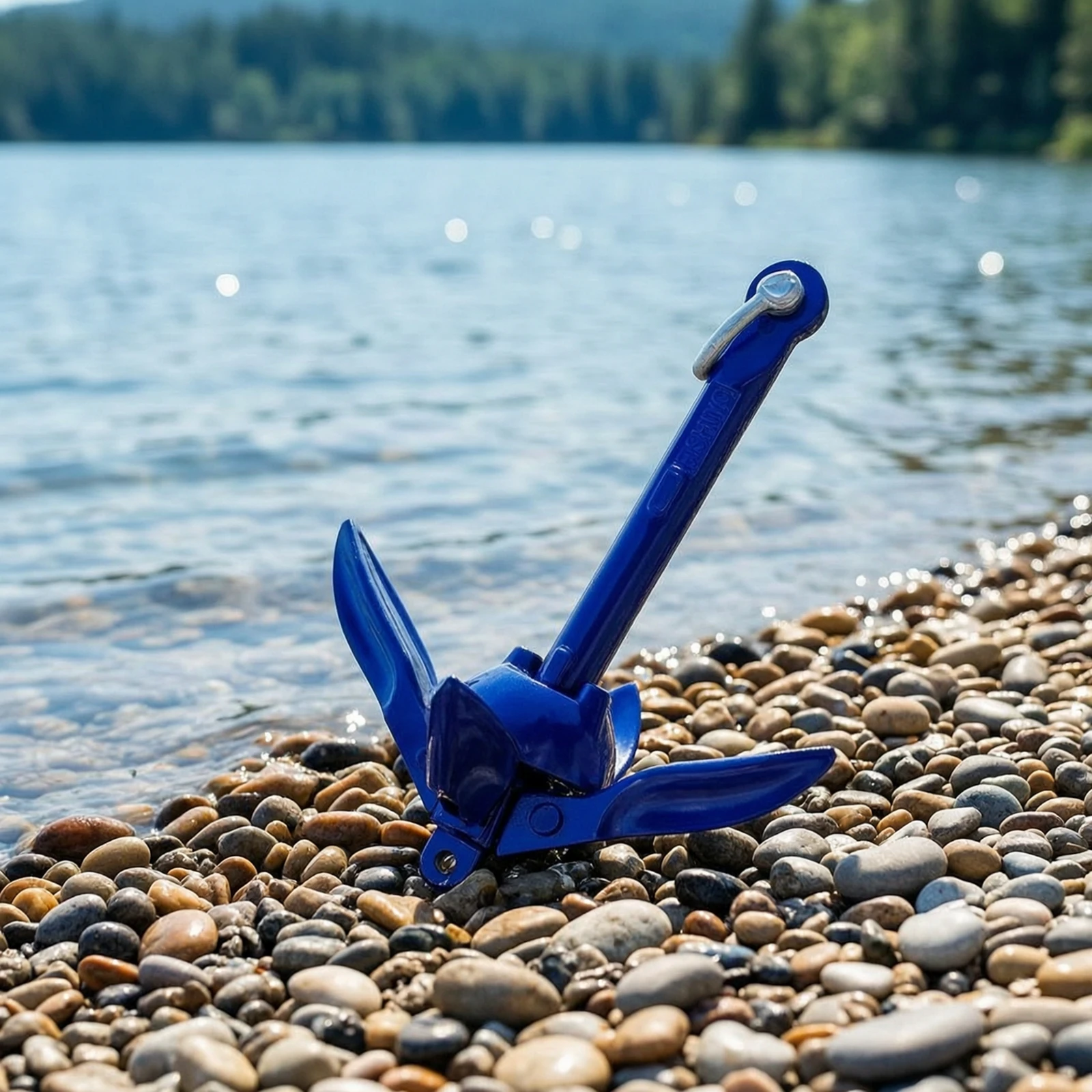 Folding Anchor Compact Collapsible Anchor Lightweight Space-Saving for Dinghies, Yachts