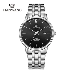 TIAN WANG Men's Watches For Men Fashion Quartz Wristwatch Simple Business Watch High-end Steel Belt Waterproof Male Wrist Watch