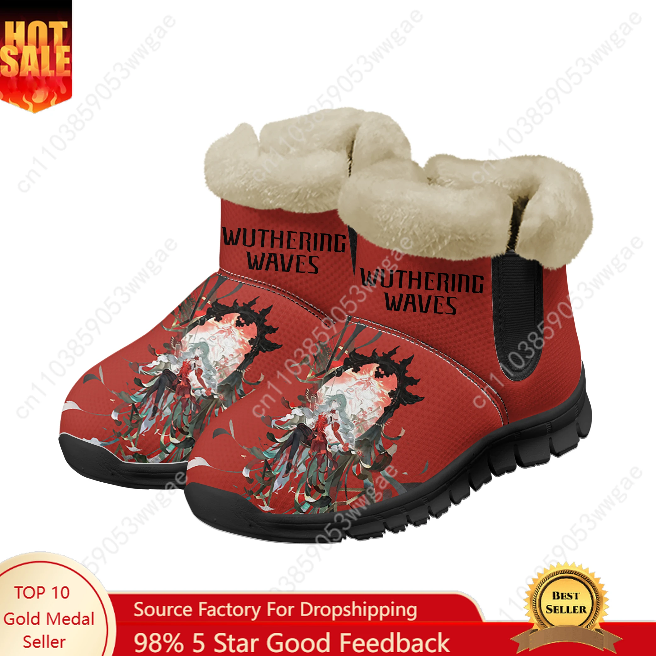 Wuthering Waves Snow Boot Warm Boot Mens Womens Teenagers Shoes High Quality Lightweight Couple Sneakers Tailor-made Sport Shoes