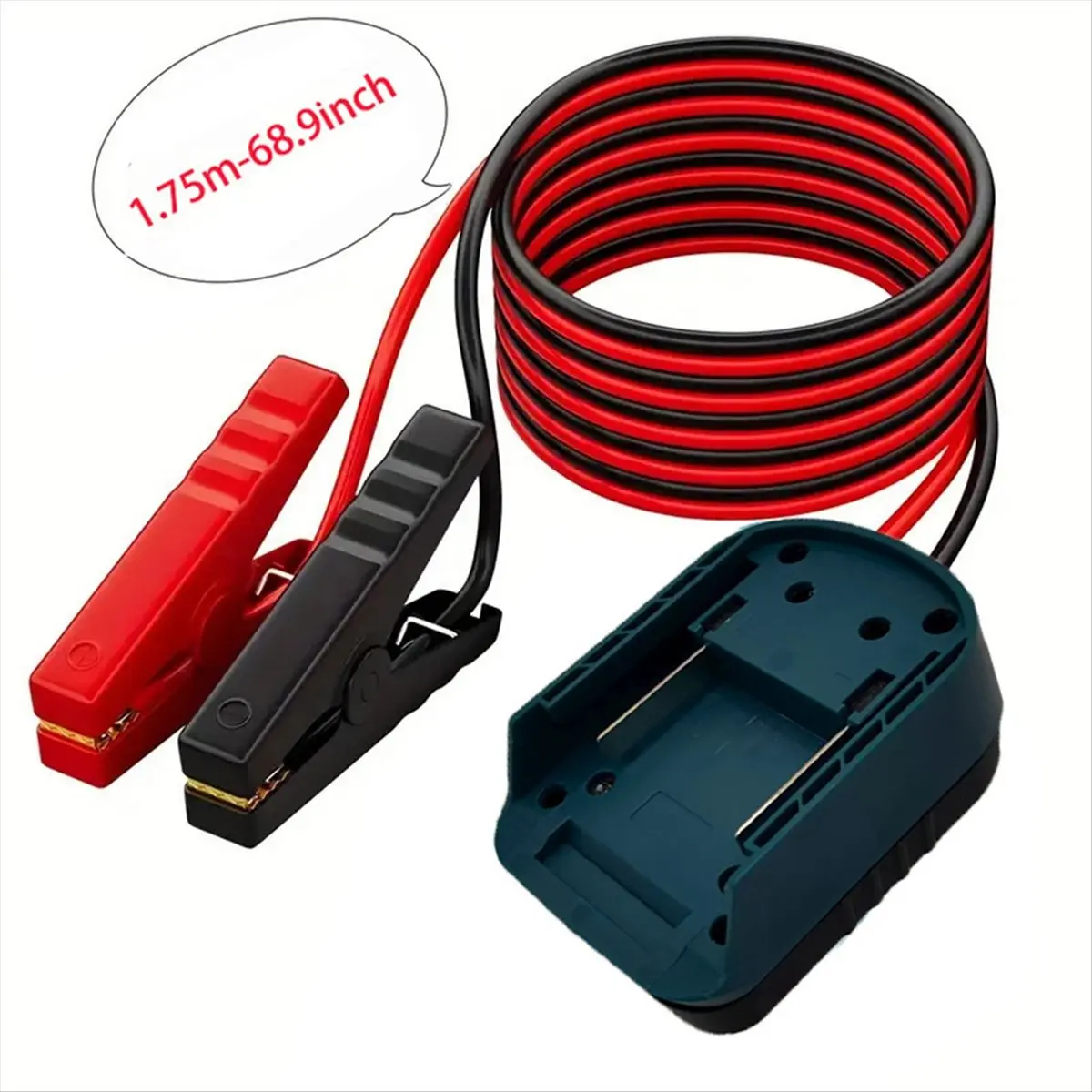 A86G NEW Jumper Cable Clamps for 18V Batteries with Power Wheel Battery Adapter Jumper for Car Jump Starting