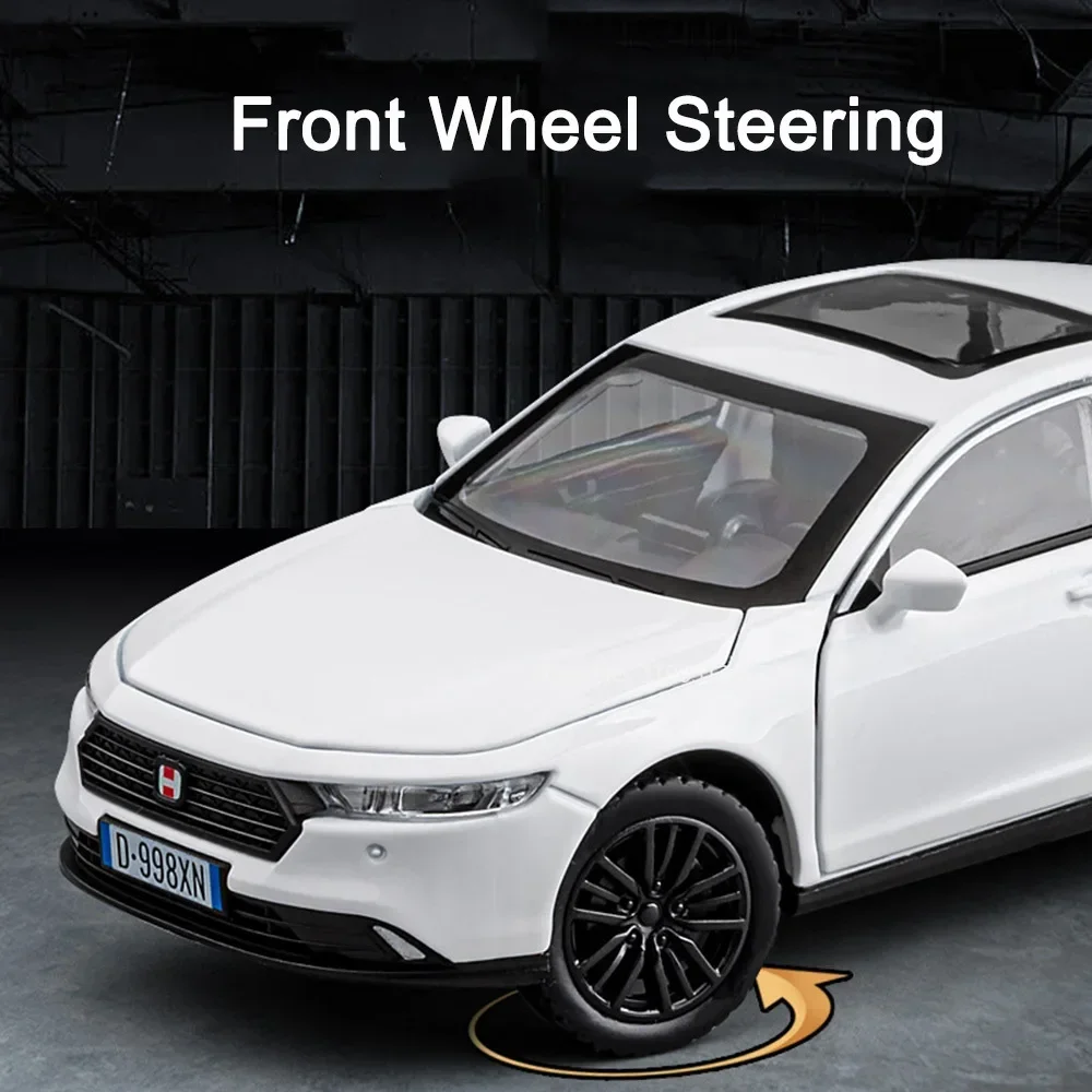 1/32 Metallo Honda Accord Modelli Auto Giocattoli Ruota Tirare Indietro Pressofusione Veicolo 6 Porte Possono Aperte Auto per I Bambini Regali per il Giorno dei Bambini