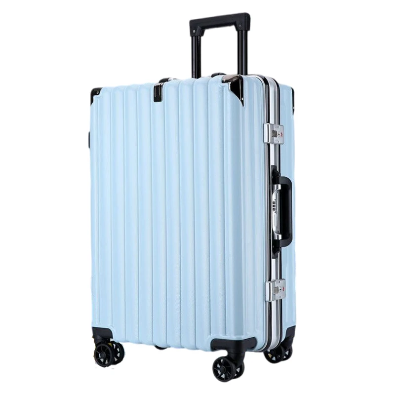 Fashion Luggage Trolley Case Can Sit Suitcase Large Size Luggage Aluminum Frame USB Charging Suitcases Travel Detachable Wheels